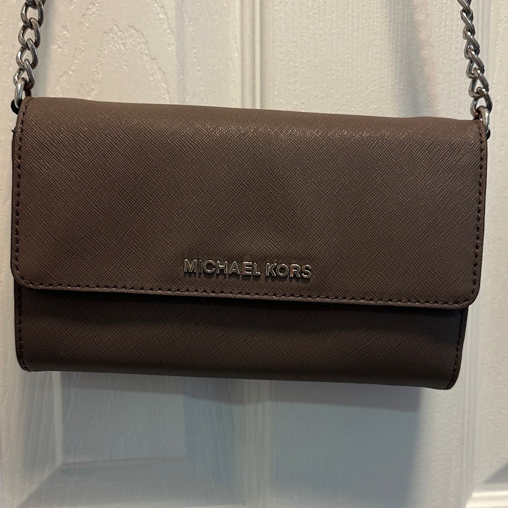 Michael Kors Dark Brown Crossbody Bag